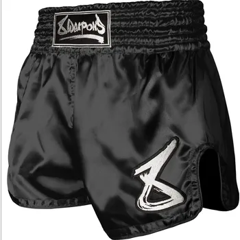 Oblečení pro bojové sporty 8 WEAPONS Muay Thai trenýrky Strike - černo/bílé XL