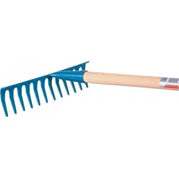 Hrábě Greenmill Hrábě kovové 12 hroté s dřevěnou násadou