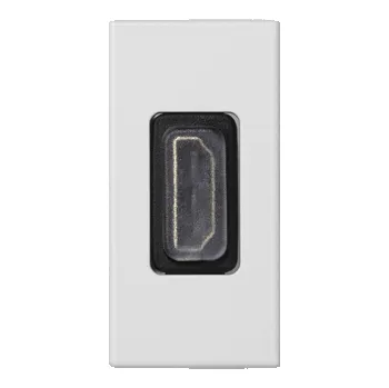 Elektrická zásuvka Kryt K45 Adaptér HDMI-HDMI 45×22,5mm čistě bílá