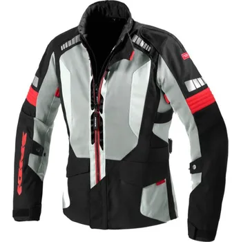 Moto bunda Bunda TERRANET windout, SPIDI (černá/červená/šedá) (Velikost: 2XL)