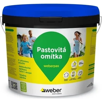 Omítka Omítka silikátová weberpas silikát zrnitá 2 mm HN2C 25 kg