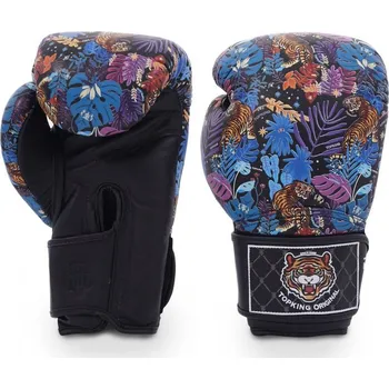 Boxerské rukavice Boxerské rukavice TOP KING Wild Tiger King TKBGWT - modrá/černá 12 oz
