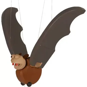 Dřevěná hračka Česká dřevěná hračka Dřevěný netopýr na zavěšení (CH1LE46)