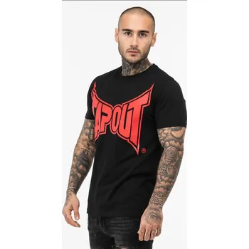 Pánské triko TAPOUT LOGO - černé M