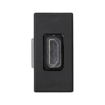 Elektrická zásuvka Kryt K45 Adaptér HDMI-HDMI 45×22,5mm grafitově-šedá