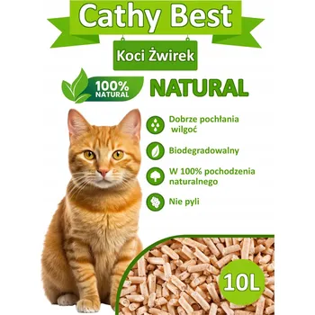 Podestýlka pro kočku Cathy Best dřevěné Stelivo pro kočky 10 l