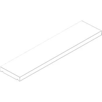 Příslušenství pro plot Stříška Ferobet Long Blok, 100 x 37 x 4 cm, Antracit