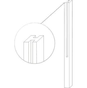 Plotový sloupek Plotový systém Ferobet Lamella, Sloupek průběžný hladký 15 x 15 x 240 (320) cm, Antracit