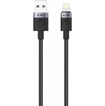 Datový kabel Kabel iPEAX 90010104 USB/Lightning 1m Black