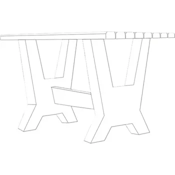 Zahradní stůl Stůl komplet Ferobet, deska dřevo, 140 x 70 x 75 cm, Sand přírodní