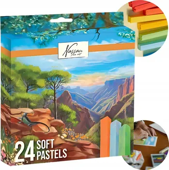 Pastelka Suché pastely pastelky pastelové měkké sada 24