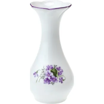 Váza Český porcelán, Dubí Váza 16,5 cm kytka fialky