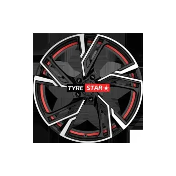 Alu kolo MAM RS5 7x16 5x120 ET35 BLACK FRONT POLISH RED INSIDE