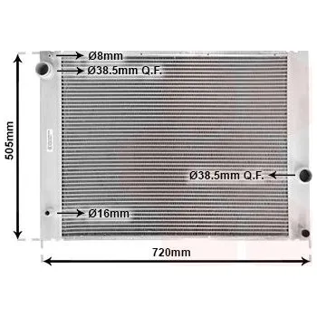 Autodíl Chladič, chlazení motoru VAN WEZEL 06002236