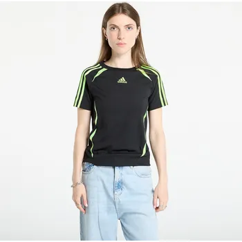 Dámské tričko Tričko adidas Teamgeist Adicolor Slim Jersey Black/ Signal Green XL