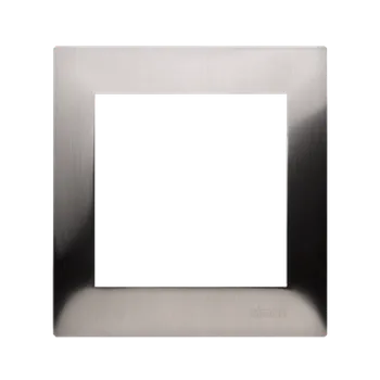 Elektrická zásuvka Rámeček 1 násobný, kovový, Simon 54, barva nerez