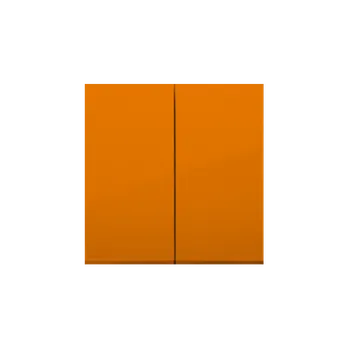 Elektrická zásuvka Kryt 2 násobný pro přístroje spínačů a tlačítek, Simon 54, barva oranžová