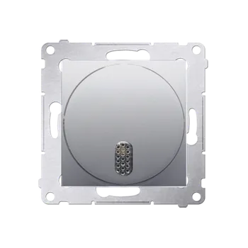 Elektrická zásuvka Zvonek elektronický (přístroj s krytem), 8 – 12 V~, Simon 54, barva stříbrná metalizovaná