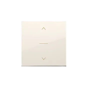 Elektrická zásuvka Kryt pro žaluziový ovladač třípólový, řazení 1-0-2, Simon 54, barva krémová