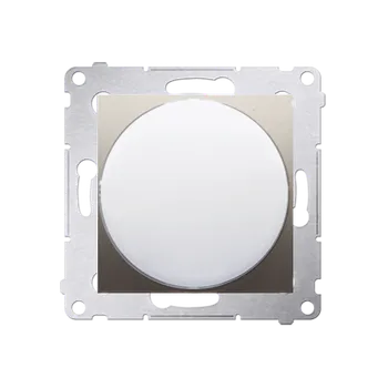 Elektrická zásuvka Signalizátor světelný LED (přístroj s krytem), bílé světlo, Simon 54, barva zlatá metalizovaná