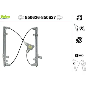 Stahovačka okna Zvedací zařízení oken VALEO 850626