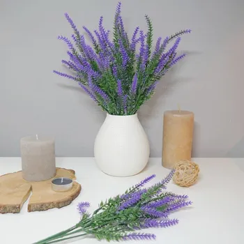umělá květina Umělá levandule tmavě fialová