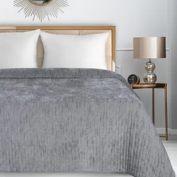 Přehoz na lůžko Přehoz na postel CHELEN1 ve stříbrné barvě Rozměr přehozu (šířka x délka): 170x210cm