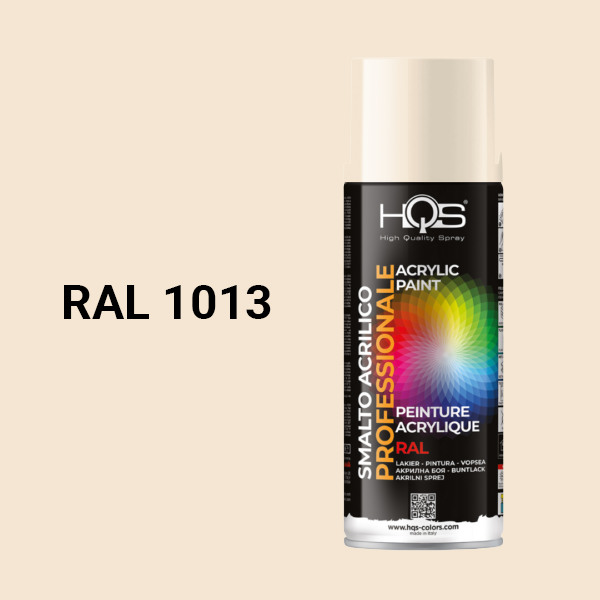 HQS Barva ve spreji akrylová HQS, perleťová bílá, RAL1013,lesklá,400ml