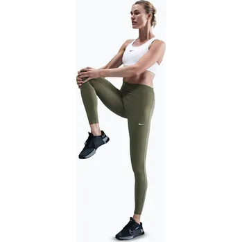 Dámské legíny Dámské legíny Nike One High-Waisted medium olive/white