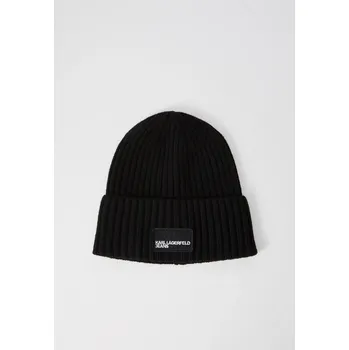 Čepice KARL LAGERFELD JEANS KLJ TURNED UP ZIMNÍ ČEPICE 999