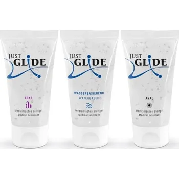 Lubrikační gel Just Glide Set 3 x 50 ml