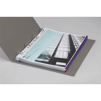 Euroobal "PREMIUM", transparentní, s modrým okrajem, A4, PP, 80 mikronů, 10 ks, DURABLE 265406