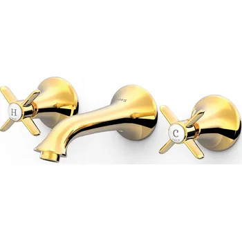 Vodovodní baterie Umyvadlová baterie pod omítku Tres zlatá