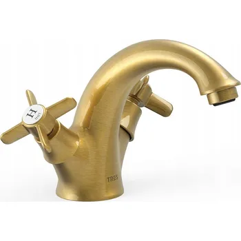 Vodovodní baterie Stojánková umyvadlová baterie Tres zlatá