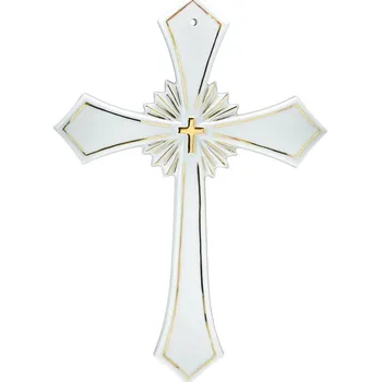 Poštovní schránka Český porcelán, Dubí Svatý kříž 30,6 cm bílý se zlatou dekorací