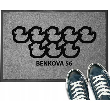 Rohožka ROHOŽKA MONOCHROM 40X60 VSTUPNÍ ODOLNÁ PERSONALIZOVANÁ VAŠE ADRESA VZOR