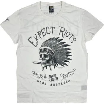 Pánské tričko Yakuza Premium Pánské tričko YPS-3813 - bílé M