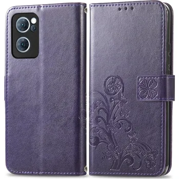 Pouzdro na tablet VSECHNONAMOBIL 42496 ART Peněženkový kryt Oppo Reno7 5G FLOWERS fialový