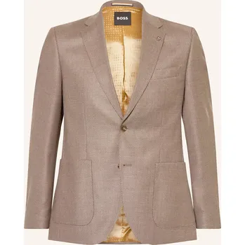 Pánské sako Boss Pánské Sako Janson Regular Fit Z Merino Vlny, černošedá, 58