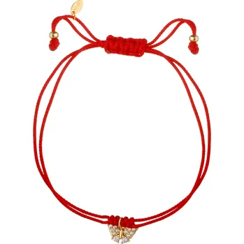 Náramek Náramek s prvky pozlaceného stříbra a zirkony - motýl - AP541-3822