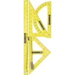 Wissner Sada rýsovacích potřeb na tabuli 5 ks žlutá