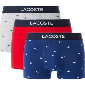 Boxerky Pánské boxerky Lacoste Stretch Cotton 3P - colorful Vícebarevný (XL)