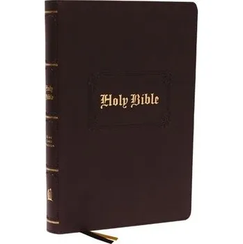 Cizojazyčná kniha KJV Holy Bible: Large Print with 53,000 Center-Column Cross References, Brown Leathersoft, Red Letter, Comfort Print: King James Version - Thomas Nelson