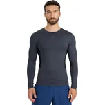 Pánské tréninkové tričko s dlouhým rukávem 4F-LONGSLEEVE FNK M507-WMM00TFLOM507-22M-ANTHRACITE MELANGE Šedá XXL
