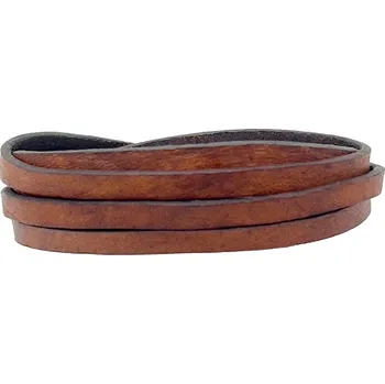 Náramek Daniel Dawson Pánský náramek z pravé kůže Ernesto - světle hnědá matná kůže NR-LB541 Hnědá