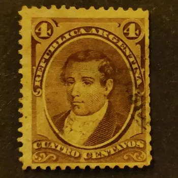 Sběratelství Známka Argentina, Mi.19a#