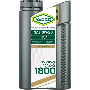 Motorový olej YACCO VX 1800 0W-20*1L