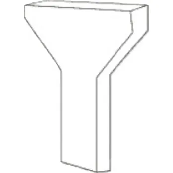 Zahradní lavice Lavička bez opěrky noha Ferobet, 160 x 38 x 60/36 cm, Sand přírodní