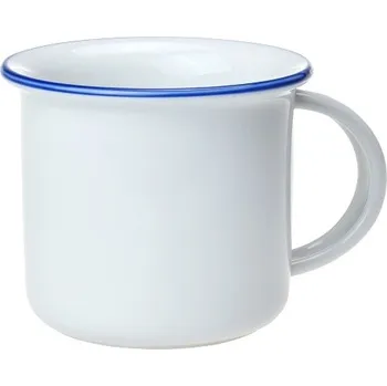 Český porcelán, Dubí Hrnek Tina porcelánový plecháček 100 ml na espresso - modrá linka