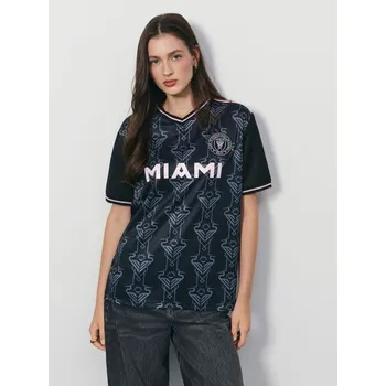 Dámská móda Tričko s&nbsp;potiskem Inter Miami CF - L - House - černá - 179GG-99X